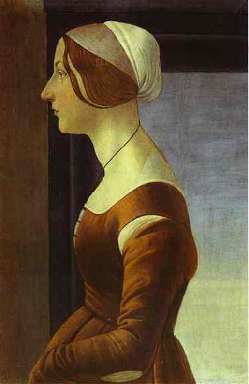 Sandro Botticelli Portrait of a Woman Sweden oil painting art